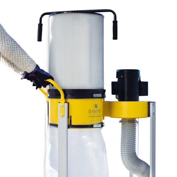 BAMATO Absauganlage AB-1500CF mit Feinstaubfilter und Adapter Set (230V)